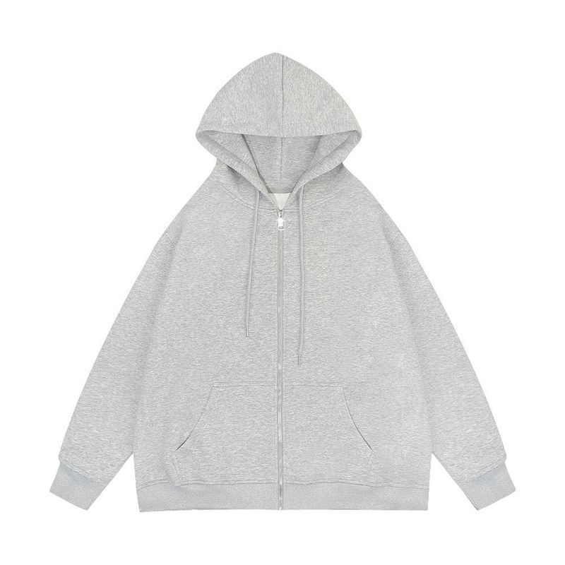 Men's Clothing Solid color sweatshirt zipper hoodie blank cardigan zipper hoodie sweatshirt spot_autovado.com