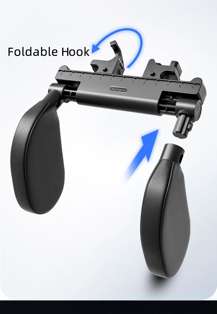 A 45D Slow-Rebound Space Memory Foam With Double Hooks For The Car Seat Side Sleeping Headrest_autovado.com