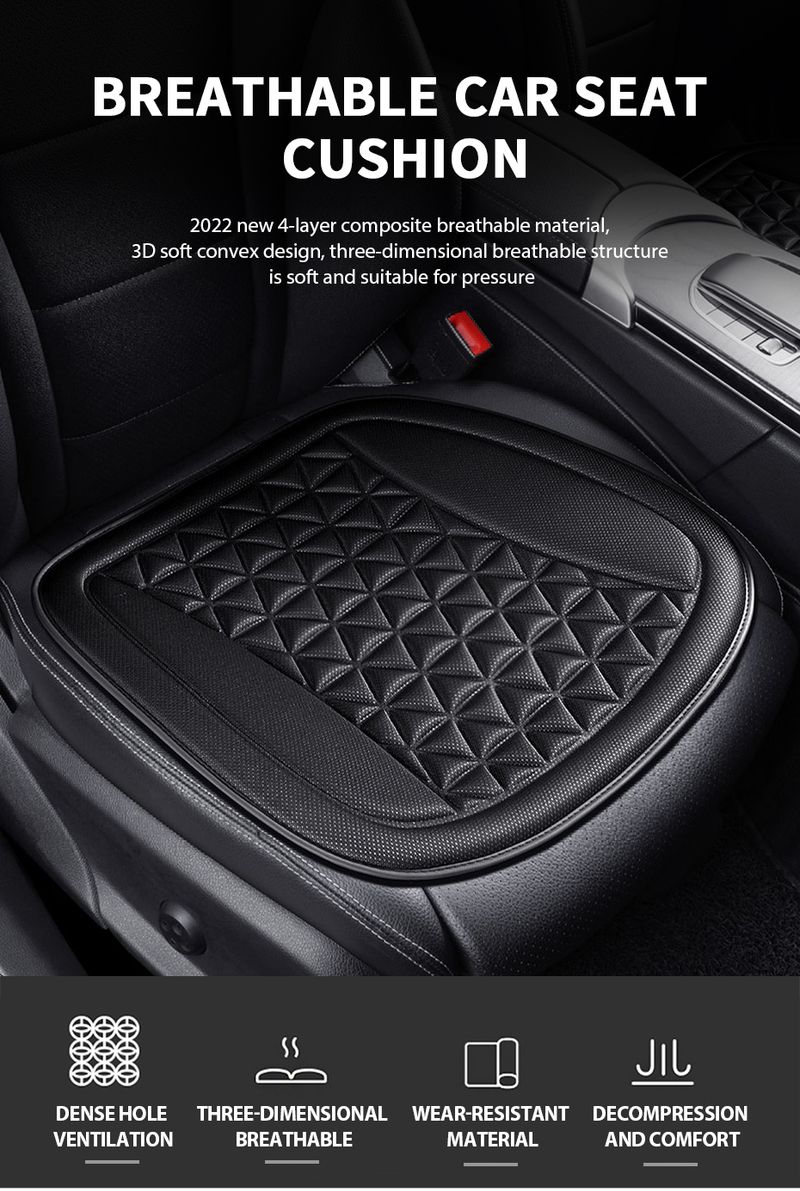 SEAMETAL 3D Car Cushion Breathable Cover Convex Design Heat Dissipation Seat Protector Anti Scratch Non-Slip Chair Mat_autovado.com