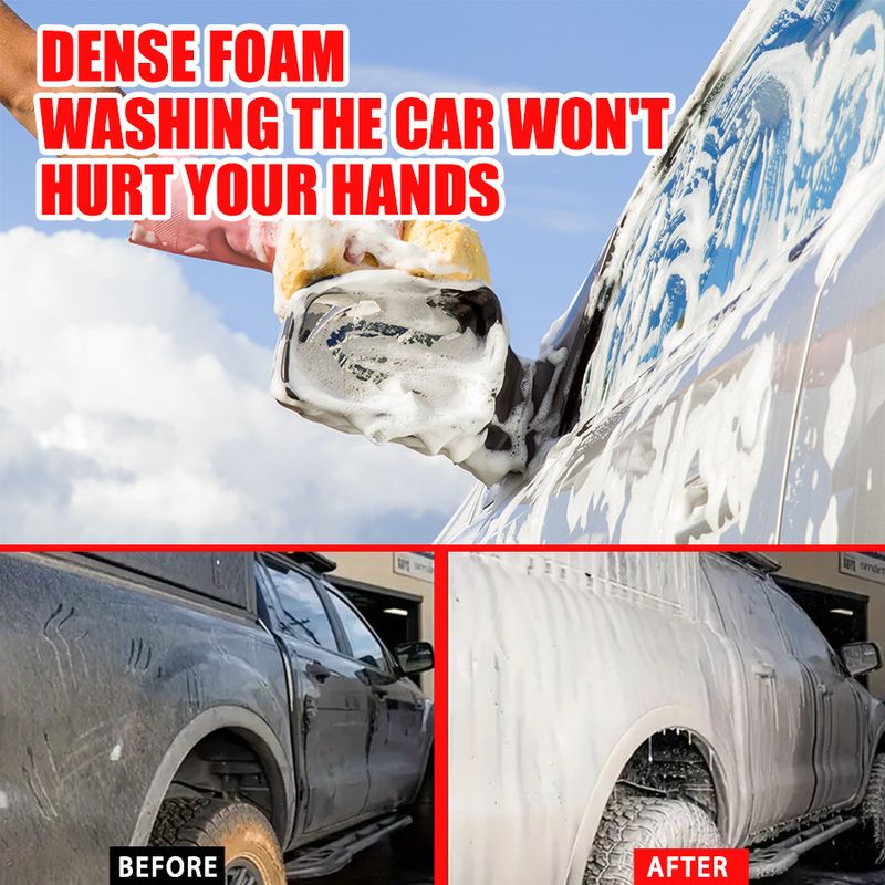 Ryekew Powerful Stain Removal Concentrated High Foam Liquid Original Car Wash Water Wax Coating Paint Surface Cleaner_autovado.com