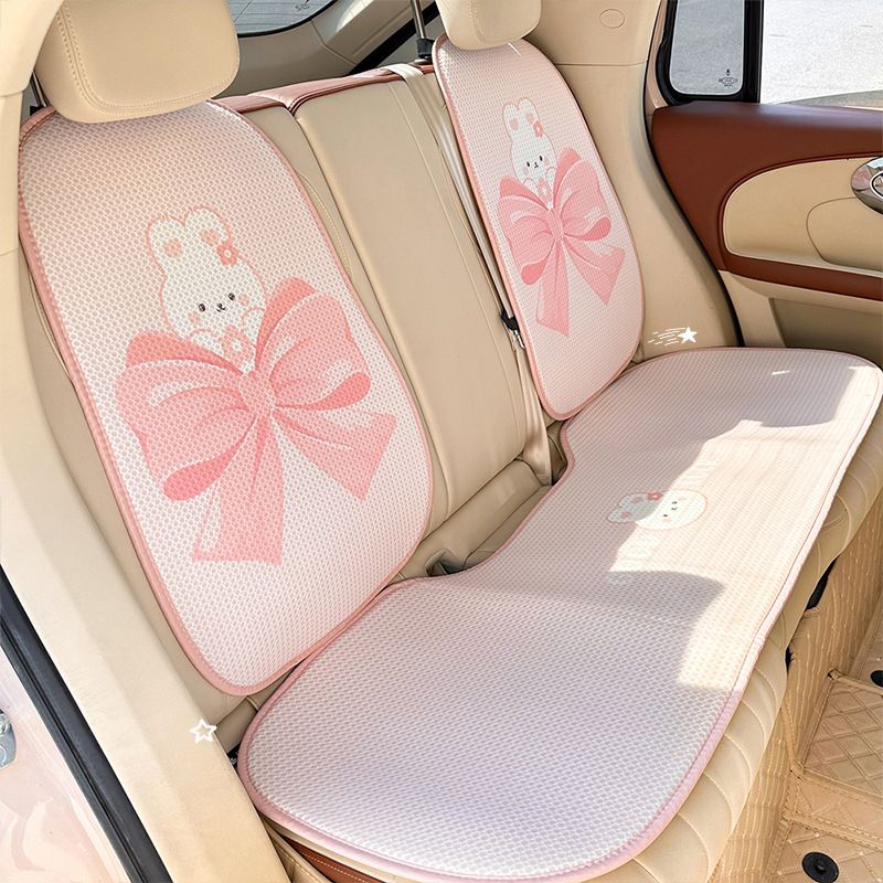 Cute Cartoon Women's Seat Cover Universal Anto Interior Accessories Fashion Anti Slip Breathable Girl Car Cushion Covers_autovado.com