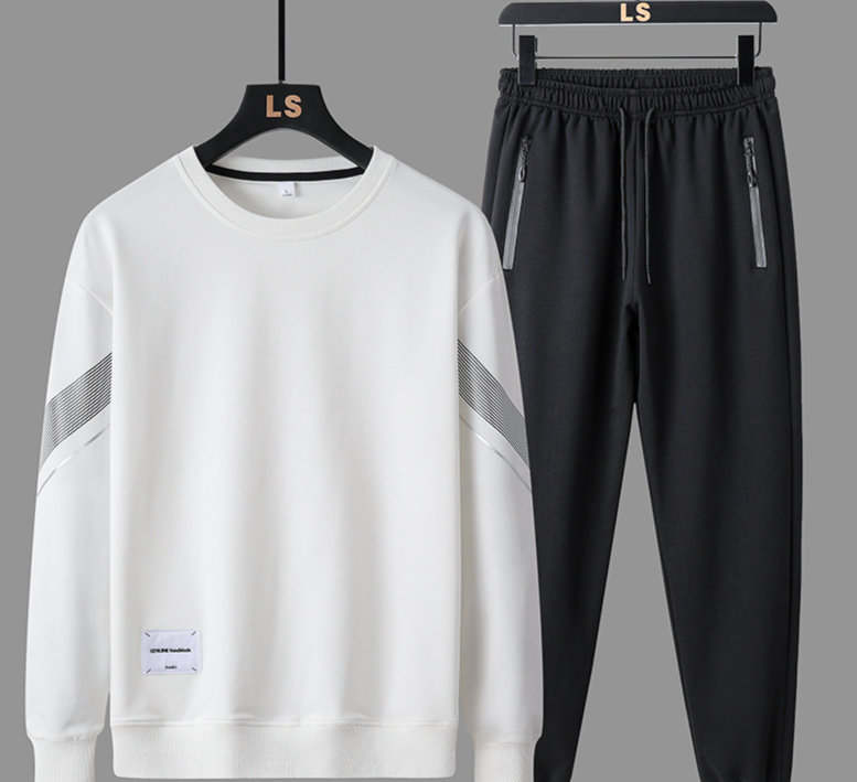 Men's Clothing Wholesale price! Sports casual suits for men, new style for spring and autumn, loose running and fitness clothes, two pieces_autovado.com