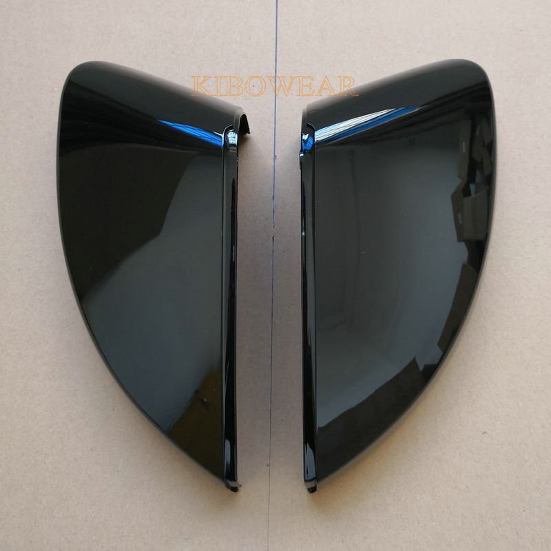 Black Side Wing Mirror Cap Covers for Auto A3 S3 8V 2013 2014 2015 2016 2018 2017 2019 Replace (Glossy Pearl Black) 2020_autovado.com