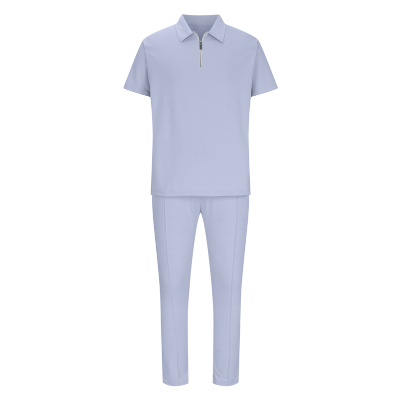 Men's Basic Solid Color Casual Sports Suit_autovado.com
