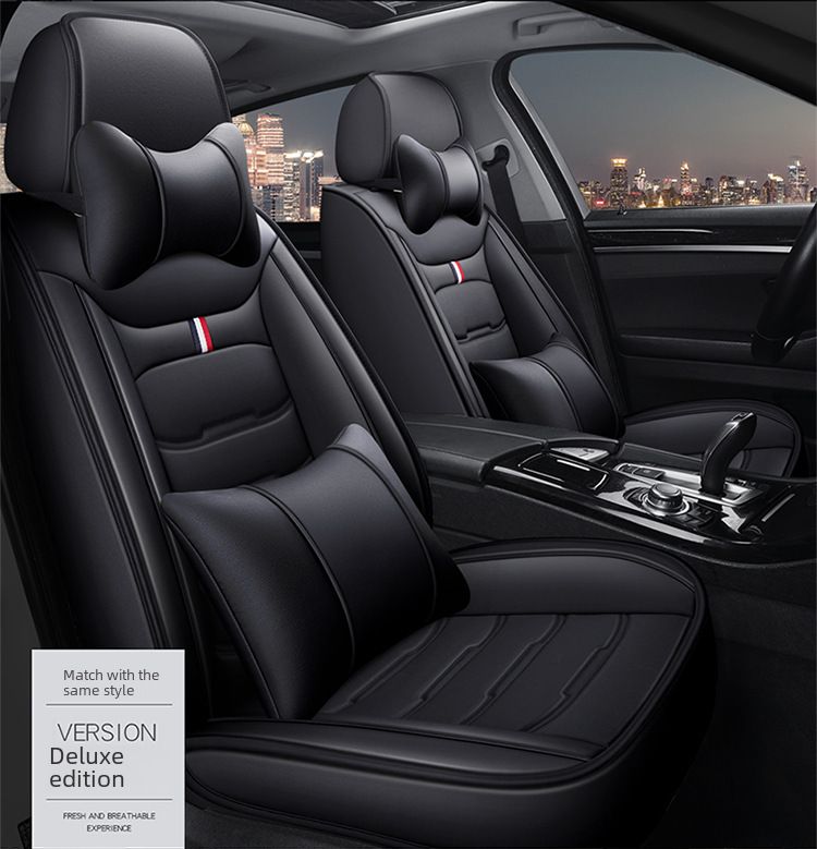 2021 new car seat cushion is suitable for overseas websites to send full leather seat cushion four seasons universal car cover wholesale_autovado.com