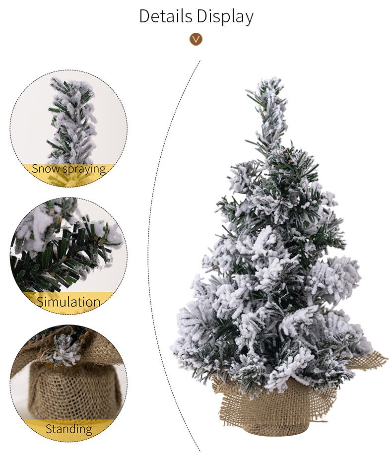 Christmas decorations Creative Christmas Tree Mini tree Tabletop decoration Christmas snow spray tree_autovado.com