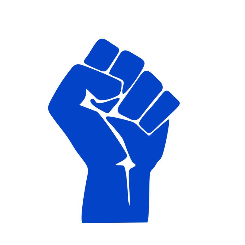 Clenched fist inspirational vinyl car decoration sticker home glass window wall notebook pvc sticker_autovado.com