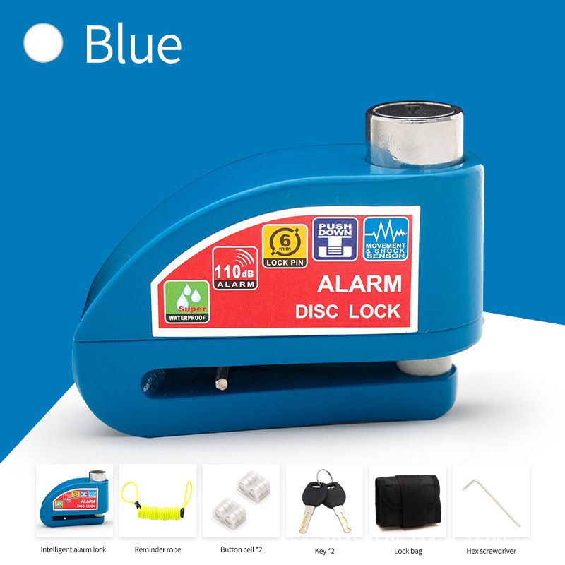 Motorcycle Disc Brake Electric Vehicle Bicycle Alarm Lock Smart Anti-theft_autovado.com
