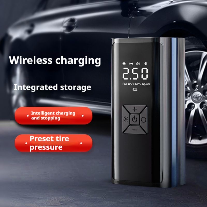 Outdoor sports, travel, car, motorcycle, inflation pump, portable, intelligent, wireless, digital display, inflator, multifunctional tire, emergency_autovado.com