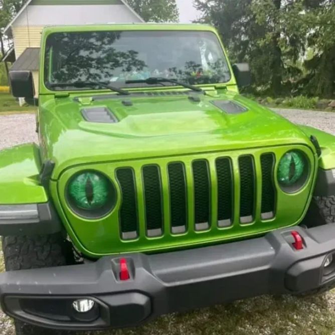 Popular Beast Eyes Headlight Decals Off road Beast Eyes Car Stickers Wrangler Headlight Stickers_autovado.com