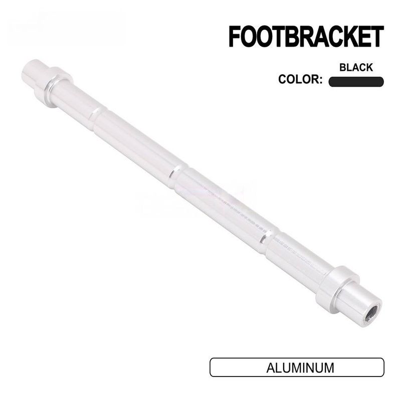 Heavy-Duty Footpeg Support Bar For Off-Road E-Bike & Motorcycle Upgrades - Reinforced Aluminum Alloy (210mm, Black/Silver)_autovado.com