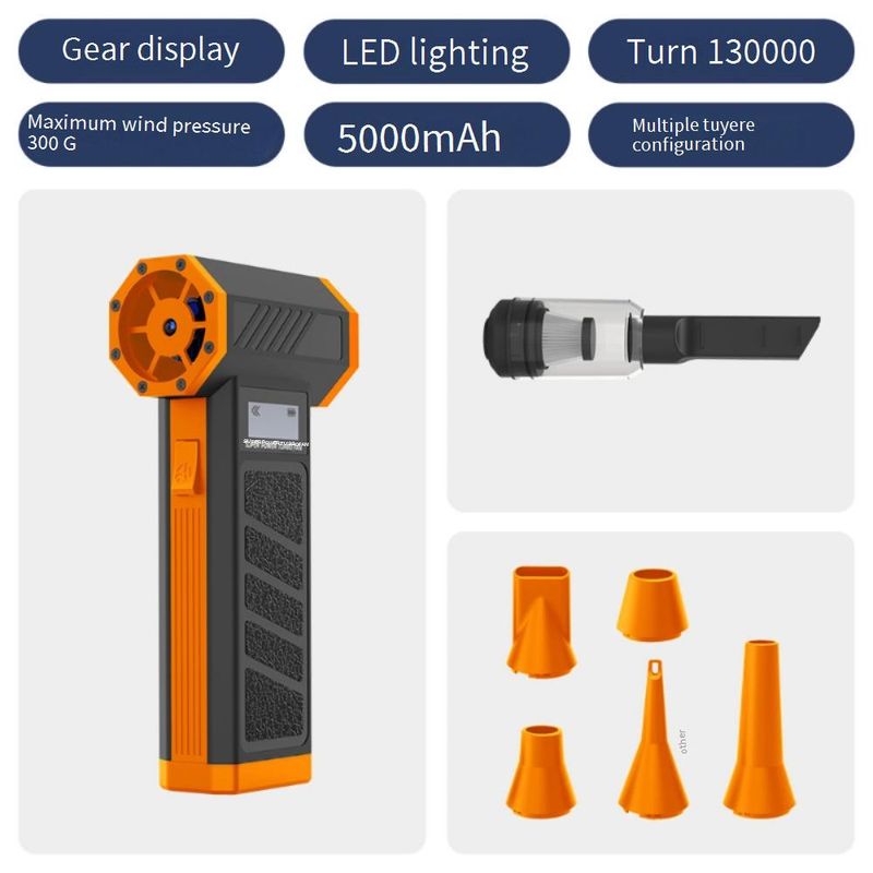 20000Pa Cordless Car Vacuum Cleaner With 5 Nozzles - Handheld Blower & Dust Extractor For Auto Detailing, Camping Gear, And Home Use_autovado.com