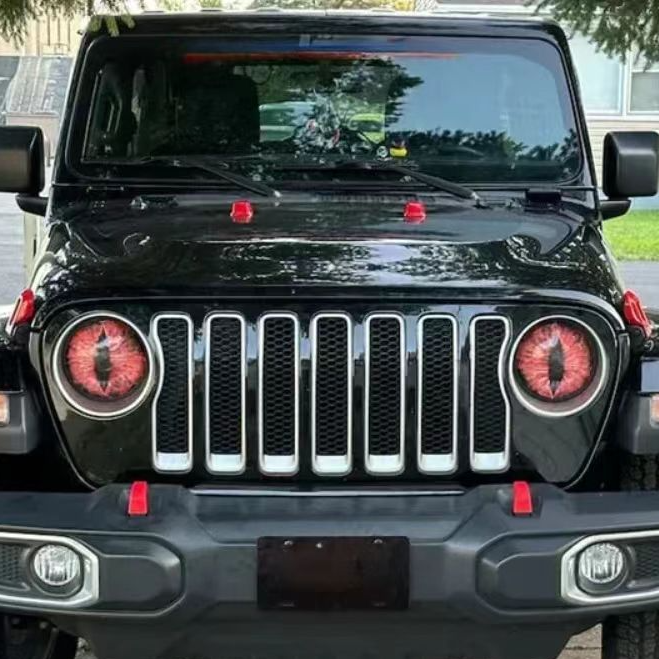 Beast Eyes Car Stickers Wrangler Headlight Stickers Beast Eyes Headlight Decals Headlight Stickers_autovado.com