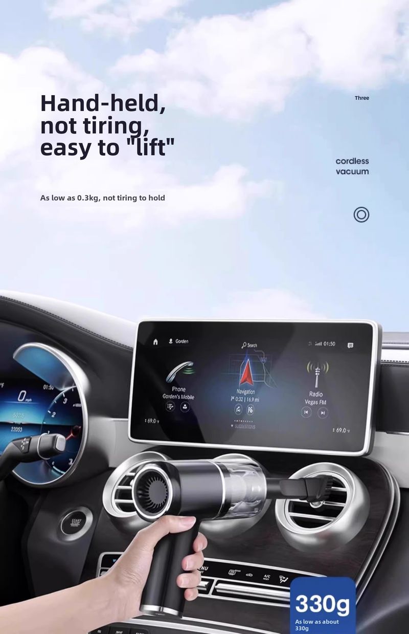 Car vacuum cleaner car wireless charging handheld small super large suction car home dual-purpose vacuum cleaner mini_autovado.com