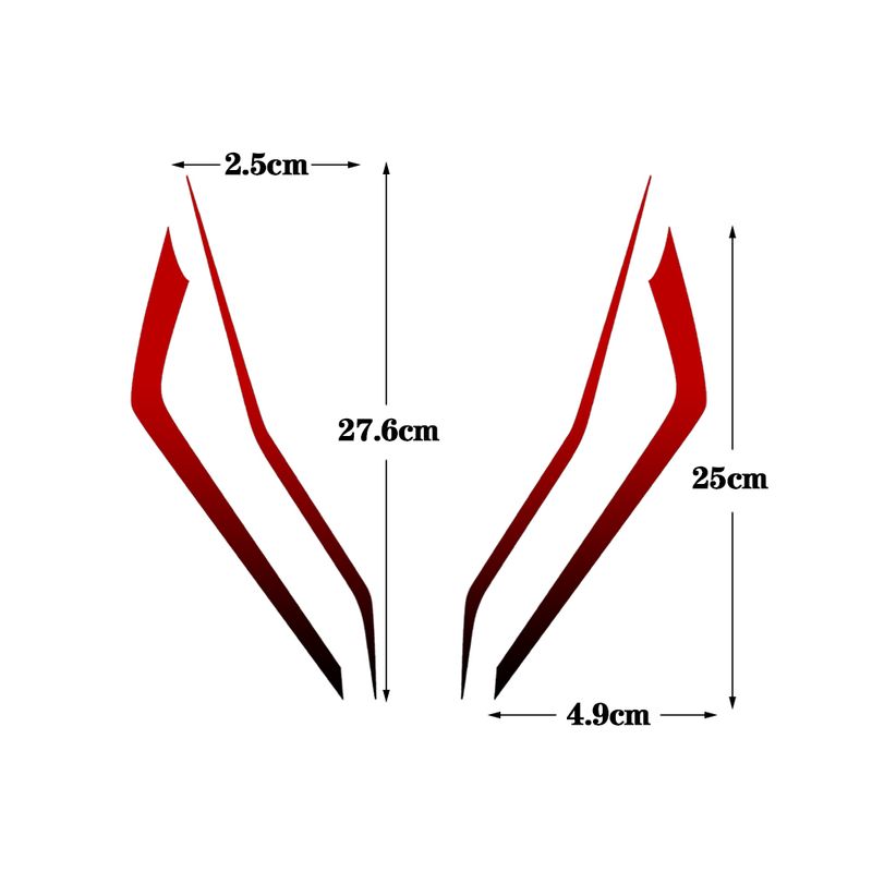 Suitable For New Qianjiang Sai 600 Front Headboard Decal Waterproof Gradient Decoration Motorcycle Modification Sticker_autovado.com