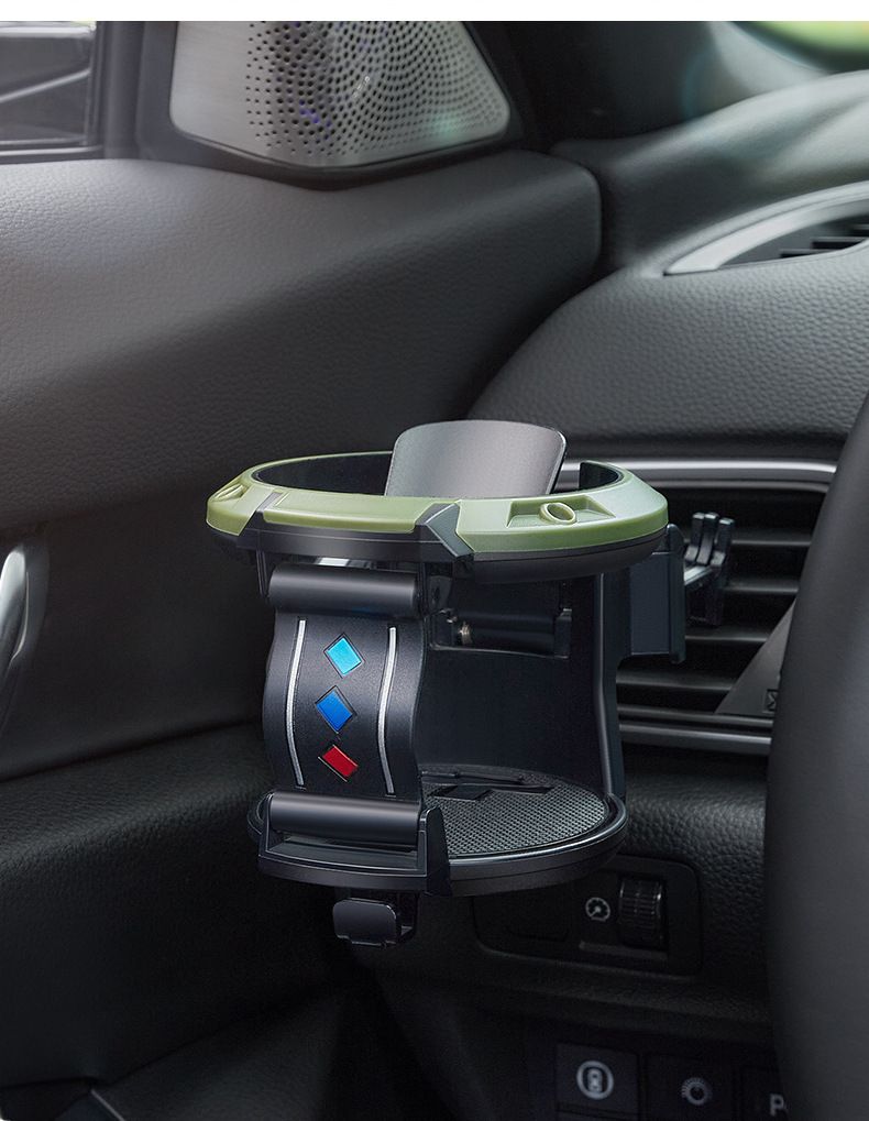 Car water cup holder car air conditioning outlet beverage holder milk tea cup holder ashtray fixing bracket with Hook_autovado.com