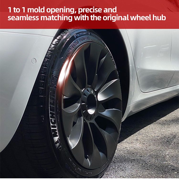4-piece Set Of Suitable For Tesla Model 3 18inch Replacement Hub Caps 2018-2021_autovado.com