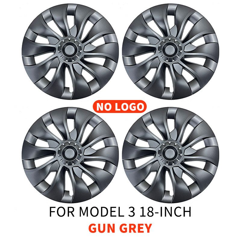 4-piece Set Of Suitable For Tesla Model 3 18inch Replacement Hub Caps 2018-2021_autovado.com