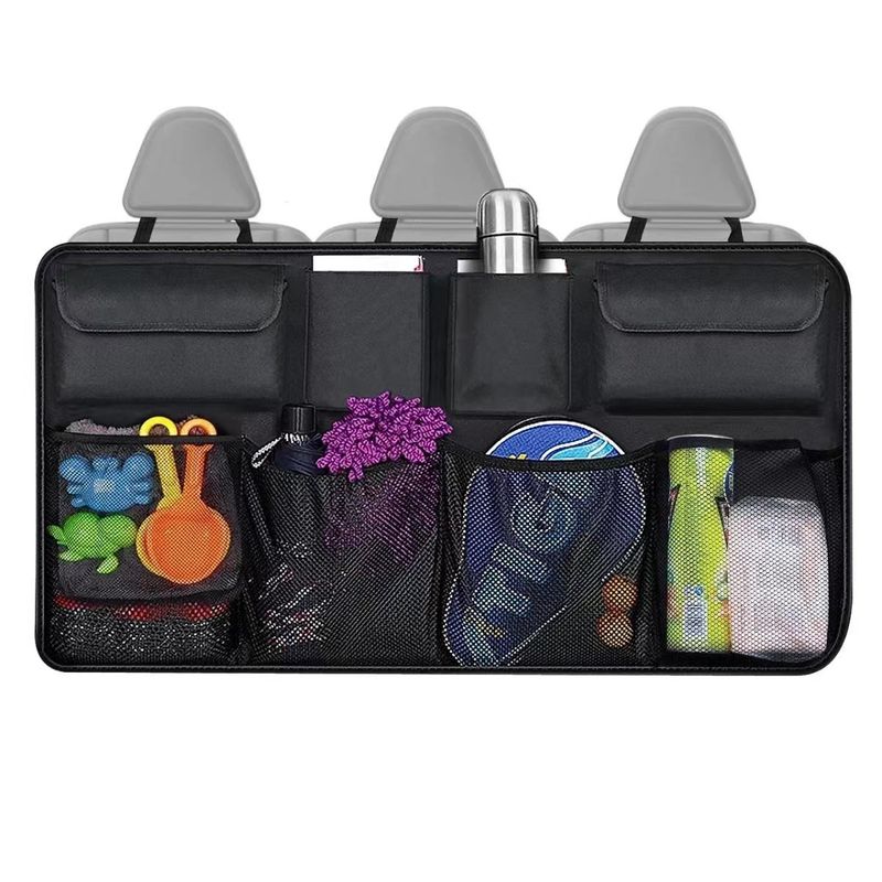 Multi Functional Rear Seat Back Hanging Bag, Car Foldable Miscellaneous Oxford Cloth Trunk Storage Bag_autovado.com