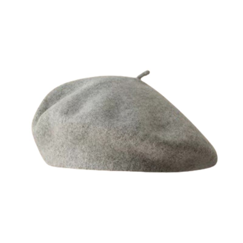 Hot Sale Stylish Chic Solid For Work And Party Winter Wool Hat Beret Hats Daily_autovado.com