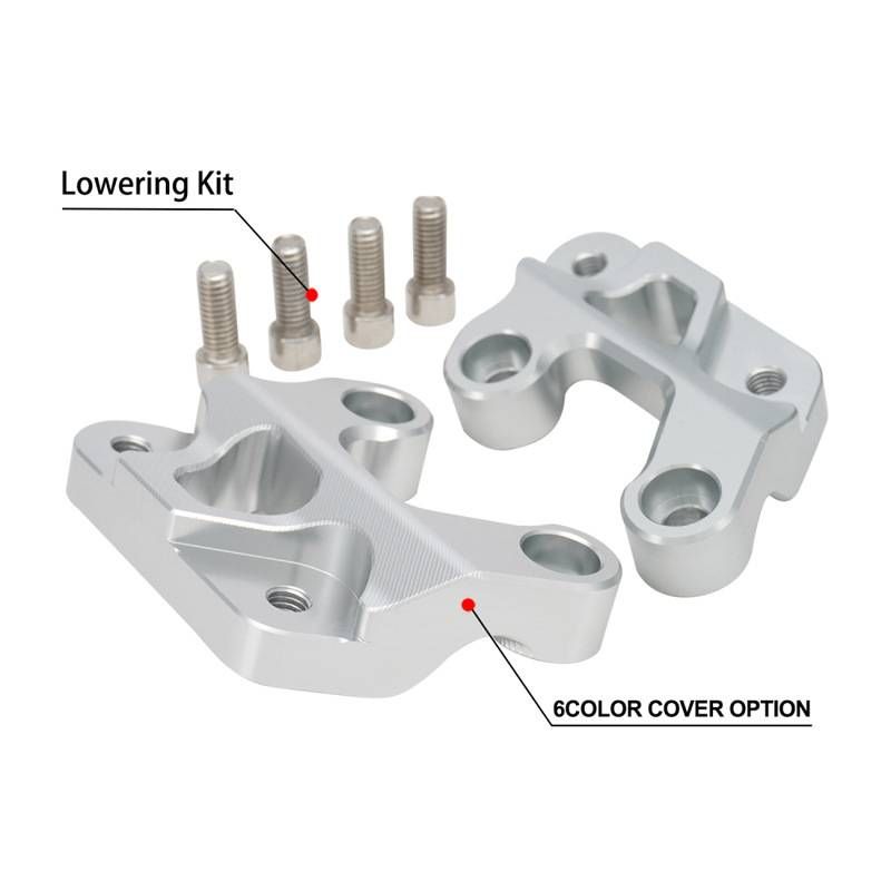 E-Bike Footpeg Lowering Bracket Kit - Heavy-Duty CNC Aluminum Alloy - Compatible With Most Electric Dirt Bikes (Black/Red/Silver/Blue/Gold/Orange)_autovado.com