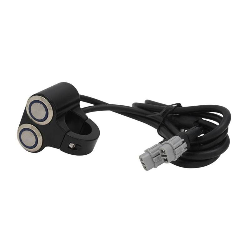 Universal Aluminum Alloy Dual Switch For Car Modifications - Premium Replacement Part For S/X Models - Durable & Lightweight (14.5 * 4.5 * 6.5mm)_autovado.com