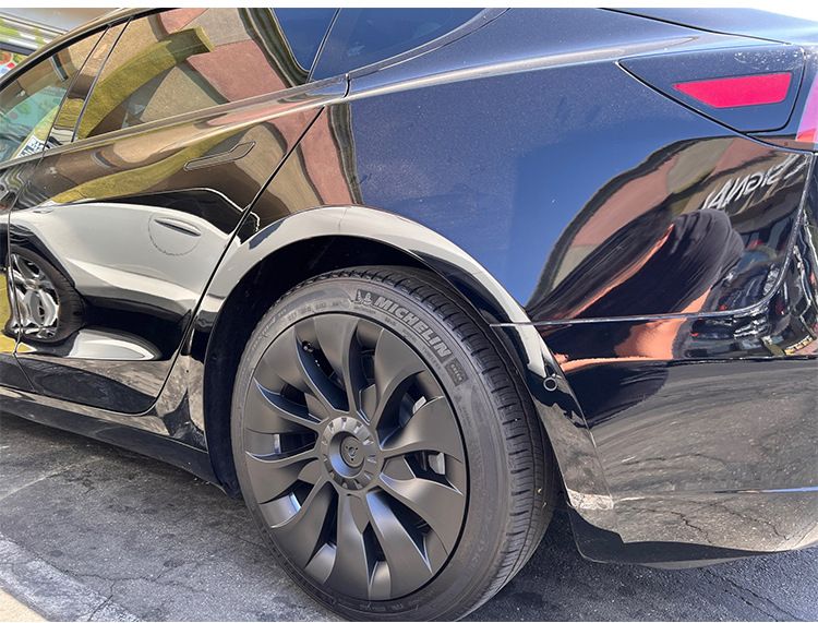 4-piece Set Of Suitable For Tesla Model 3 18inch Replacement Hub Caps 2018-2021_autovado.com