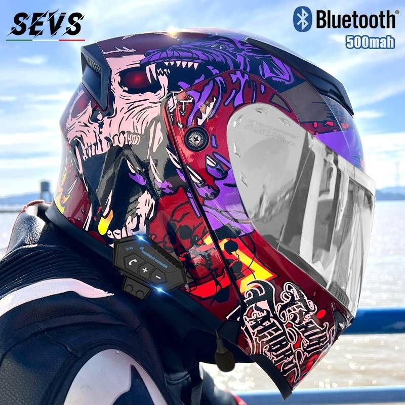 DOT & 3C Certified Modular Motorcycle Helmet With Dual Visor & Bluetooth – Flip-Up Full Face Helmet For Men & Women_autovado.com