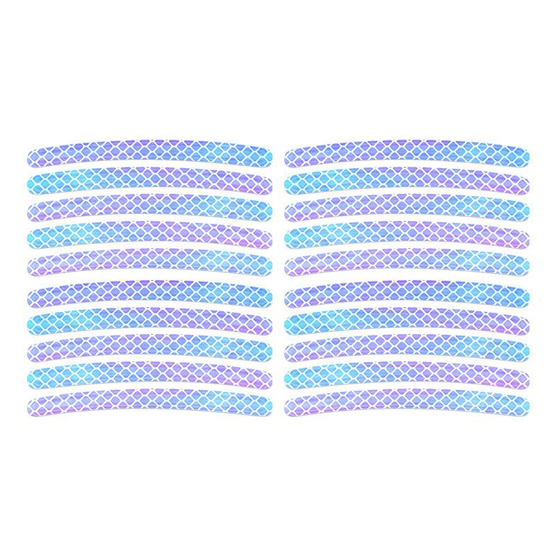 Car Wheel Hub Reflective Seven Color Laser Luminous Tire Anti-collision Sticker With Personalized Creativity, Motorcycle_autovado.com