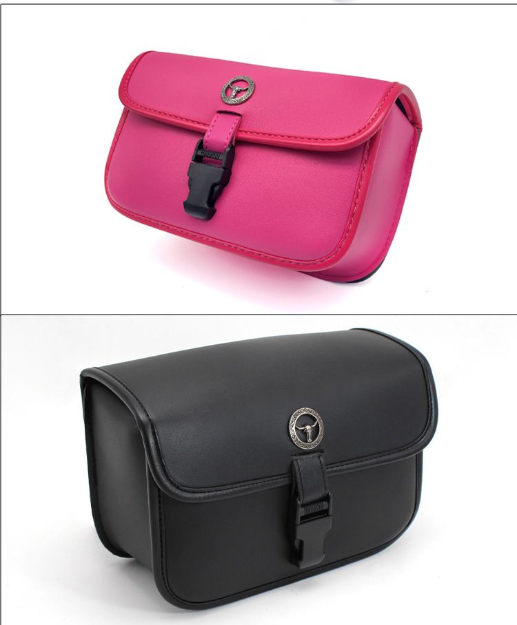 Electric Scooter Front Cargo Pocket Decoration Accessories Motorcycle Leather Hanging Bag Waterproof Yadi No. 9 Emma_autovado.com