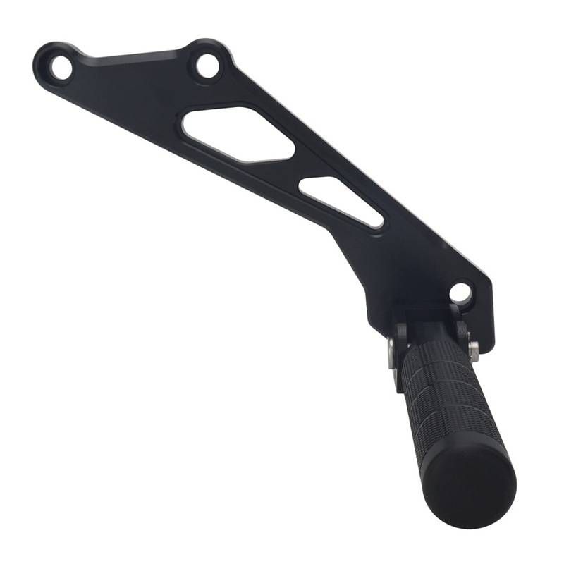 Universal Aluminum Alloy Rear Foot Peg - Durable & Lightweight For Motorcycle/Bike Customization (26x16.3x4.5mm, Black)_autovado.com