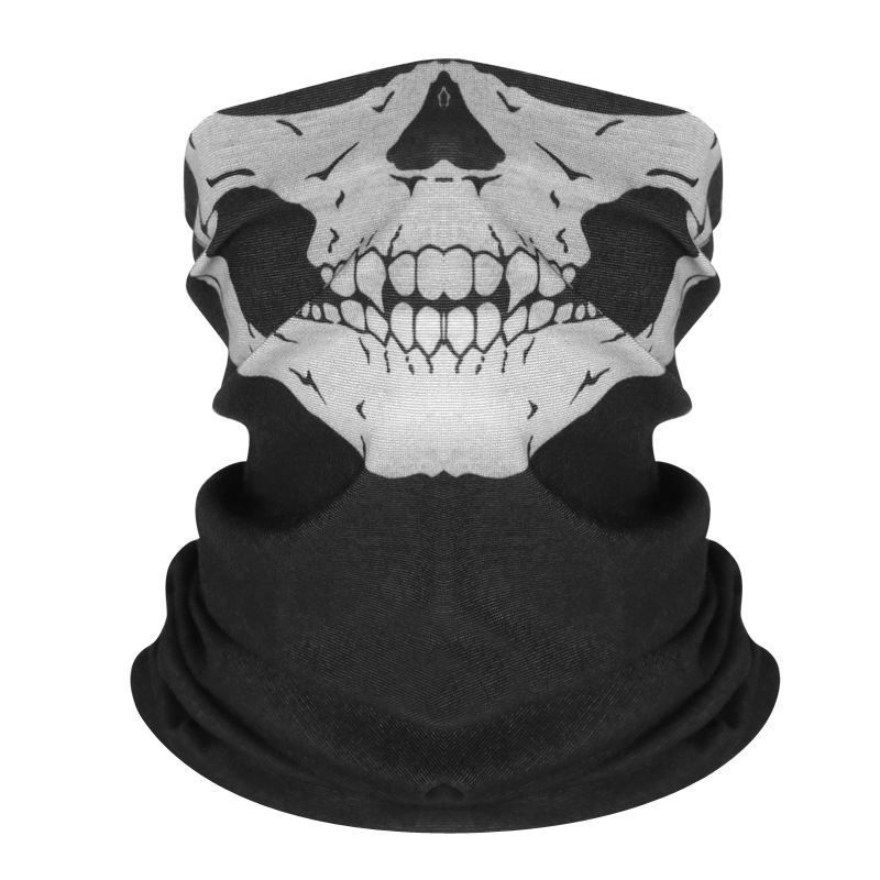 Magic Headscarf Men, Autumn And Winter Sun Protection, Outdoor Cycling Face For Women, Versatile Dustproof Ghost Skull_autovado.com