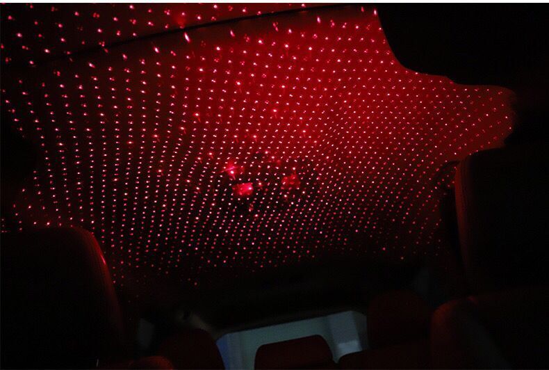 Car Interior Armrest Box, Ceiling Ambient Car Mounted Full Star Projection Light, Starry Sky Light_autovado.com
