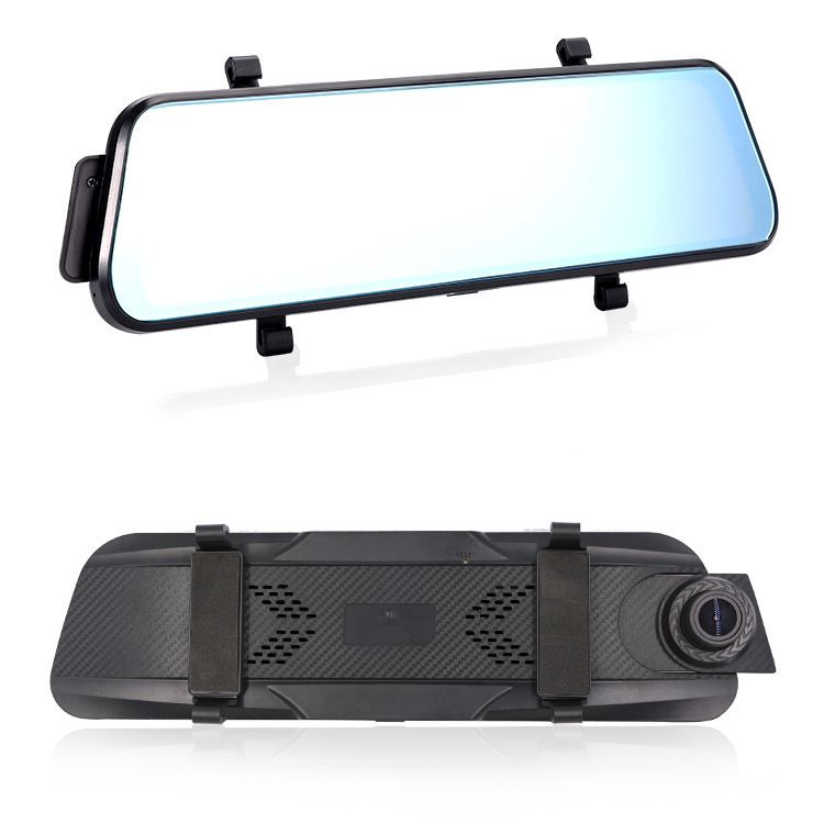 New 4K HD 10-inch 12-inch full screen streaming media rearview mirror driving recorder dual lens voice control WIFI_autovado.com