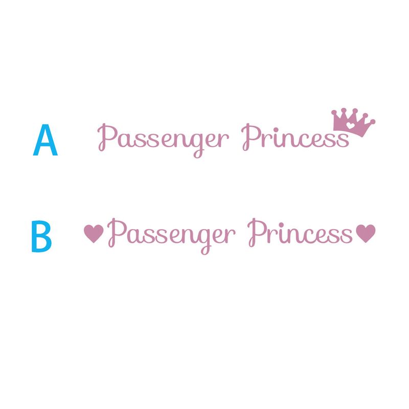 Passenger Princess car rearview mirror makeup mirror passenger princess creative stickers_autovado.com