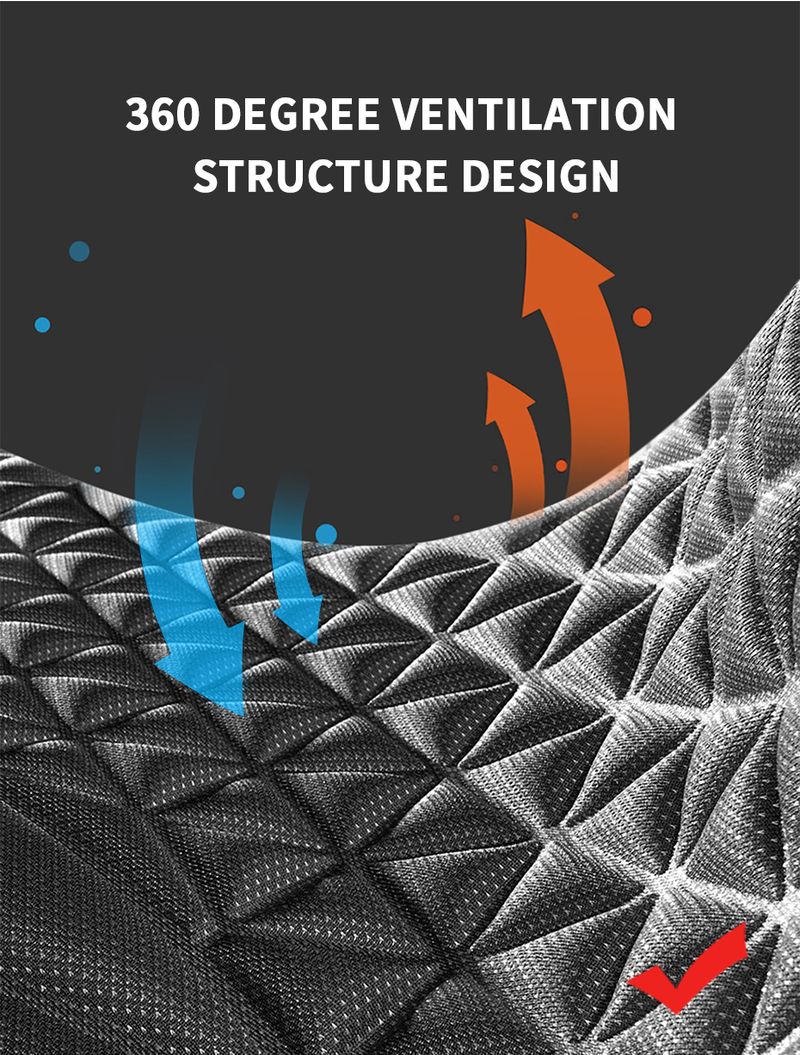 SEAMETAL 3D Car Cushion Breathable Cover Convex Design Heat Dissipation Seat Protector Anti Scratch Non-Slip Chair Mat_autovado.com