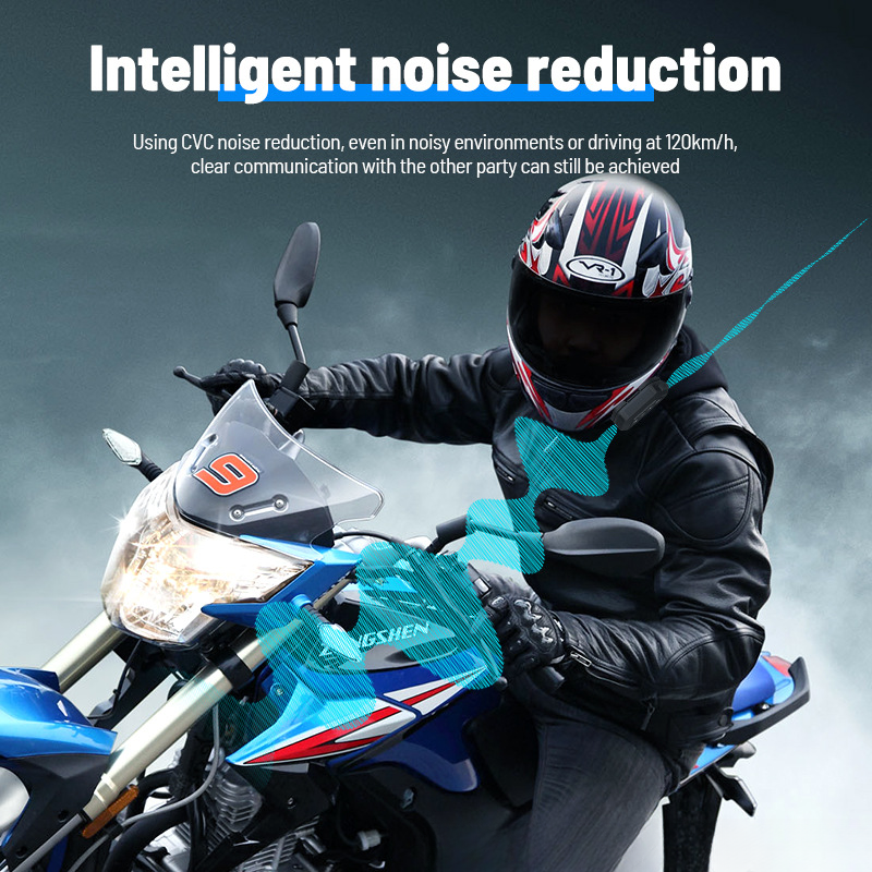 LX2 Motorcycle Waterproof Rider Wireless 5.3 Helmet Bluetooth Earphones_autovado.com