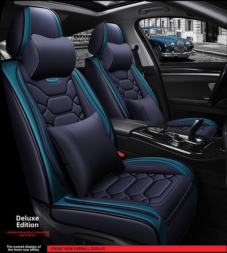 All-inclusive 9D leather car seat cover four seasons fashion sports seat cover New interior supplies_autovado.com