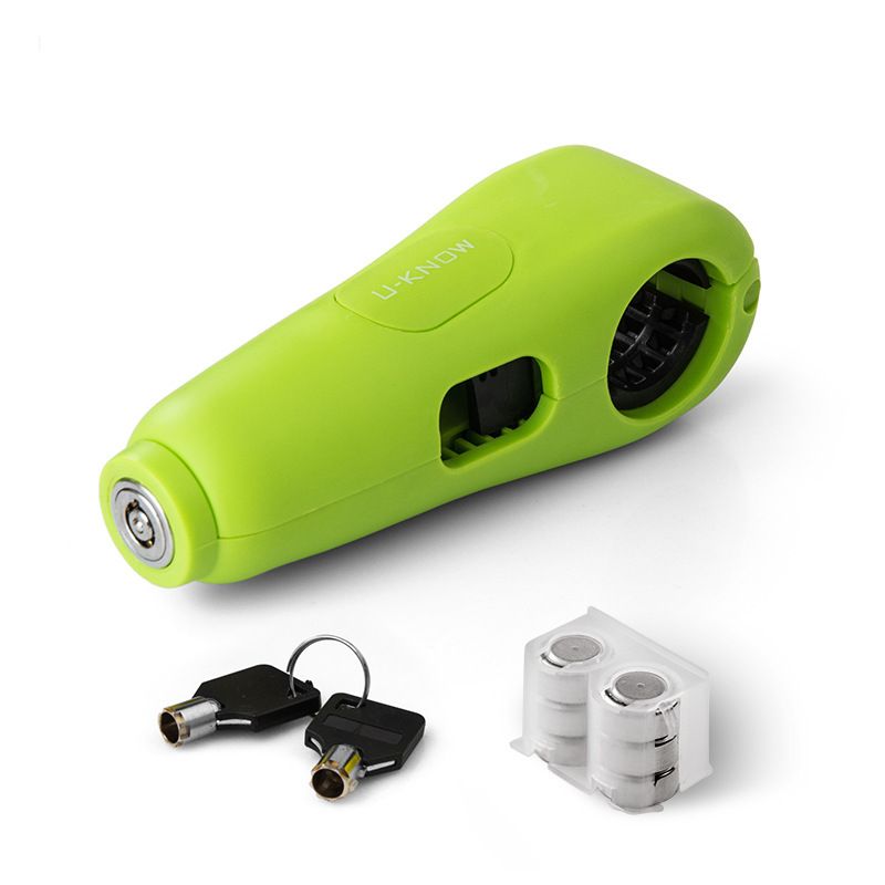 Anti-Theft Front Electric Bike Motorcycle Bicycle Handlebar Alarm Handbrake Brake Lock_autovado.com