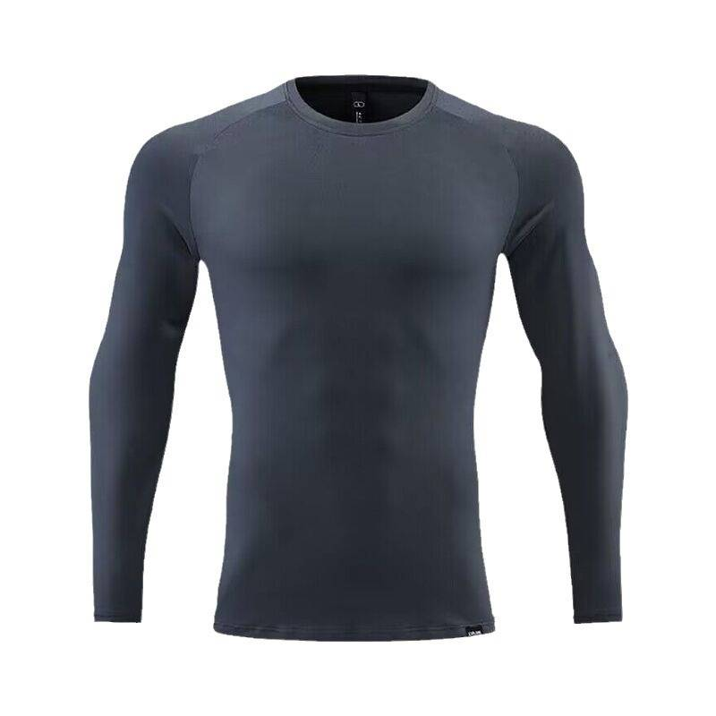 Men's Clothing Long-Sleeved Sports T-Shirt Running Quick-Drying Tights Fitness Breathable Training Outdoor Clothing Round Neck Sweatshirt_autovado.com