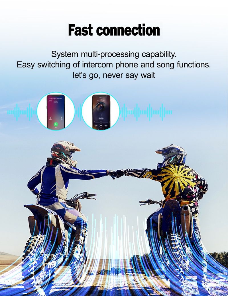 Classic cross-border HY02 helmet headset motorcycle helmet bluetooth headset helmet bluetooth headset 6 people 2K meters_autovado.com