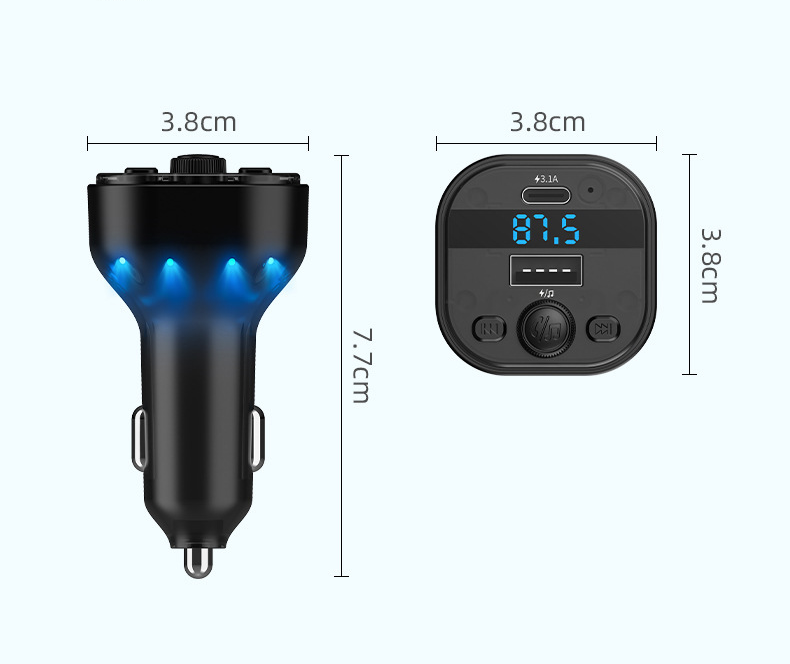 Car Bluetooth Player, MP3 Player With Charger, FM Transmitter, Car Charger_autovado.com