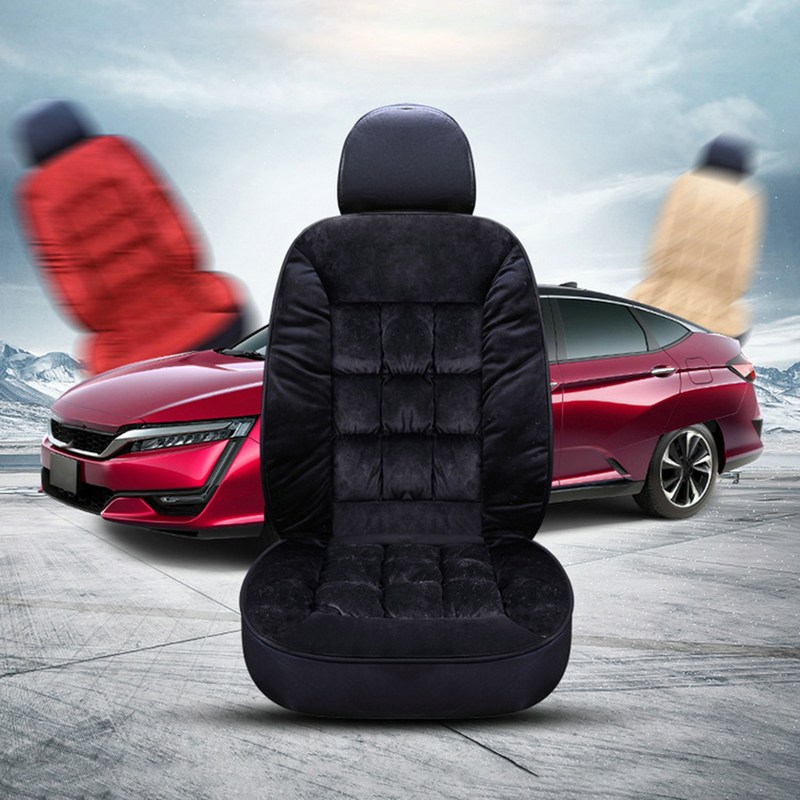 Yuanmheng Autumn Winter Universal Plush Car Front Seat Cover Cushion Auto Soft Pad Mat_autovado.com