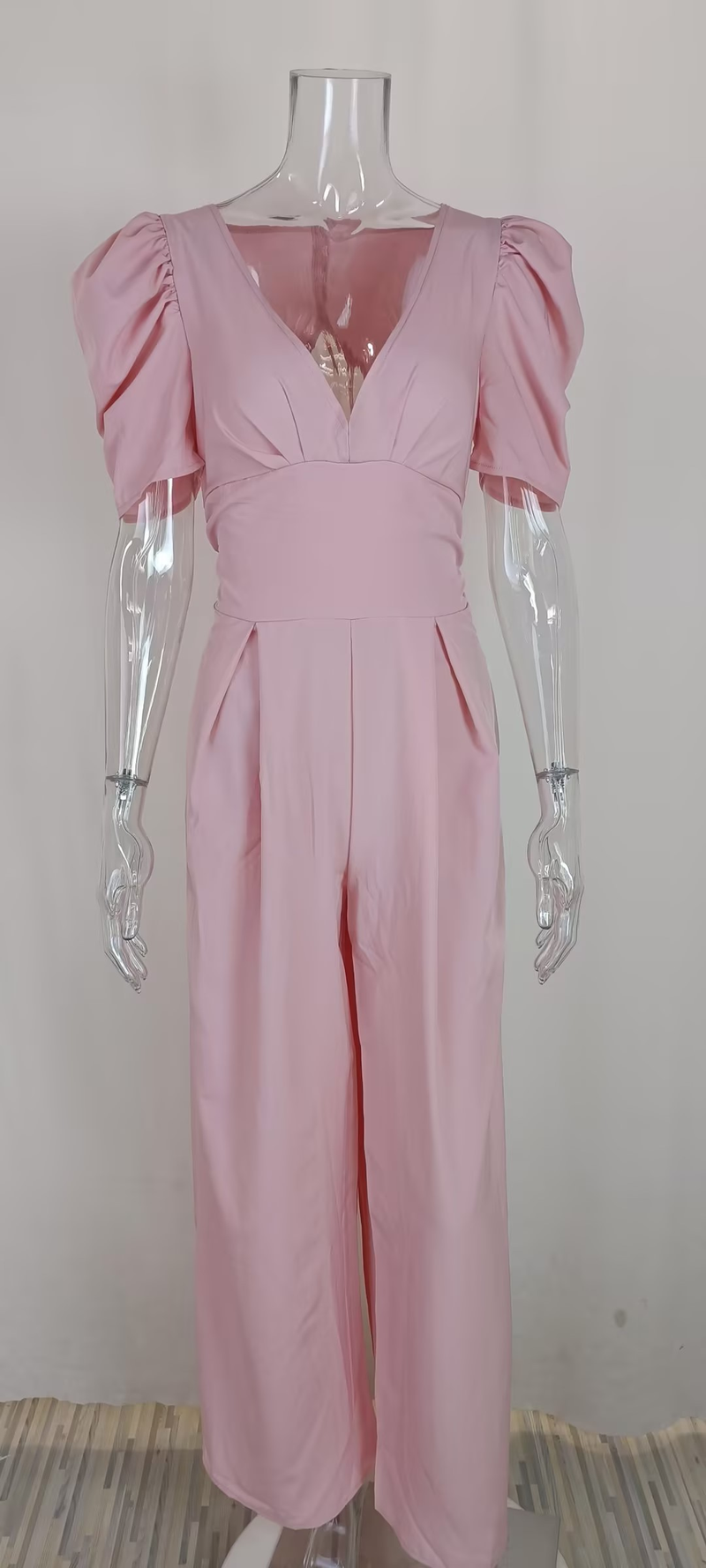 Women's fashion fashion elegant plus size wide leg jumpsuit_autovado.com