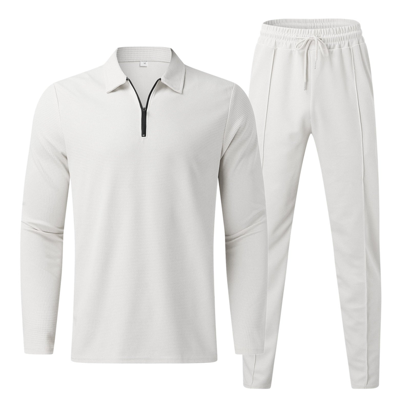 Men's Clothing Casual Men Fashion Men's POLO Shirt Suit Trendy Casual Sports Suit_autovado.com