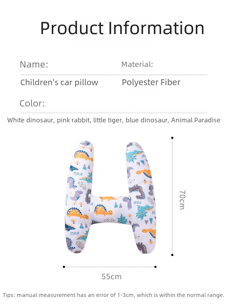 Car sleeping pillow pillow dual-purpose breathable car adult adult children washing pillow car supplies head support_autovado.com