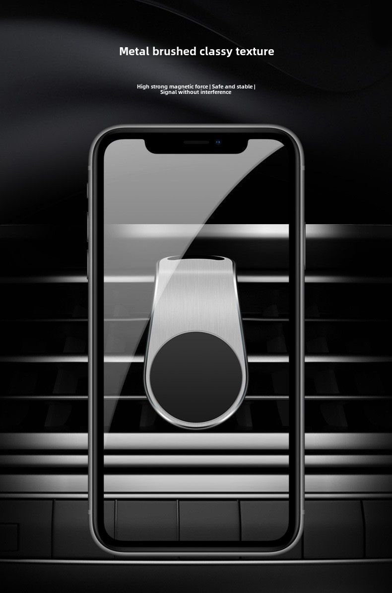 Cross-border hot selling magnet car phone holder car car air outlet L bracket holder factory wholesale_autovado.com