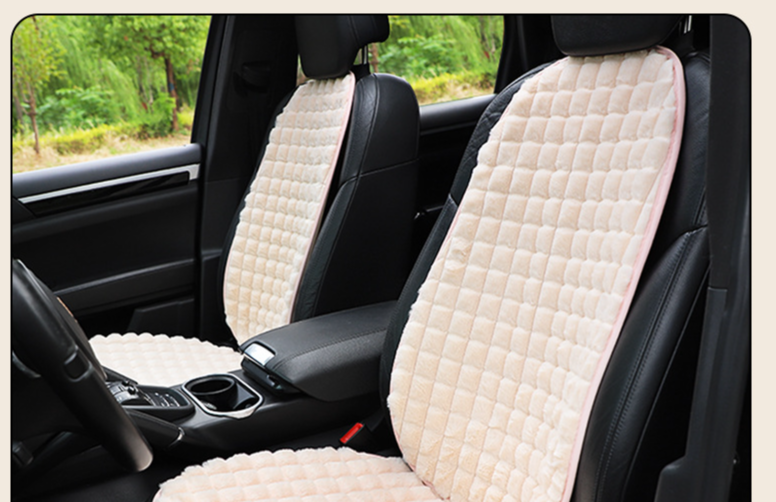 Car seat cushion Winter grid car with warm seat cover simple car seat cushion four seasons universal_autovado.com