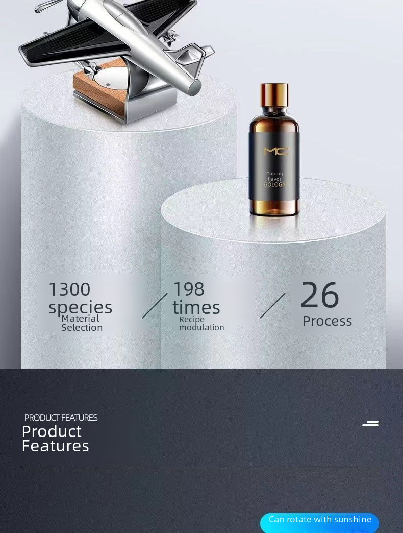 New Perfume Car Perfume Creative Solar Aircraft Aromatherapy Solid Car Rotary Decoration Car Interior Aromatherapy Accessories_autovado.com
