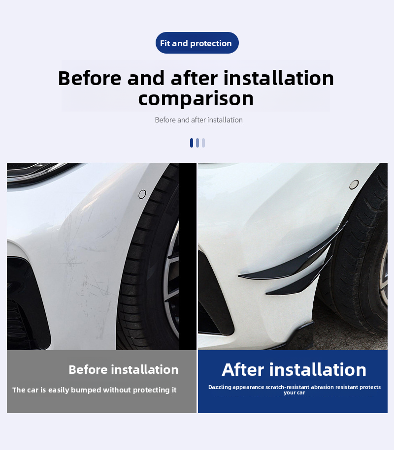 Car Accessories Modified Bumper Carbon Fiber Pattern Extended Universal Spoiler Anti-collision Strip Large Surround Wind_autovado.com